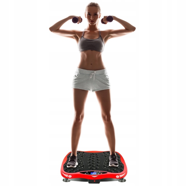 PLATFORMA WIBRACYJNA WIBRUJĄCA MASAŻER CAŁEGO CIAŁA TRENINGOWA Z PILOTEM