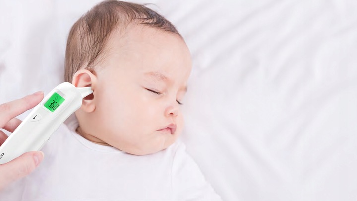 MEDYCZNY termometr bezdotykowy podczerwień do ucha czoła JUMPER JPD-FR403