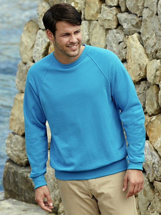 BLUZA - FRUIT OF THE LOOM - RAGLAN LIGHT L