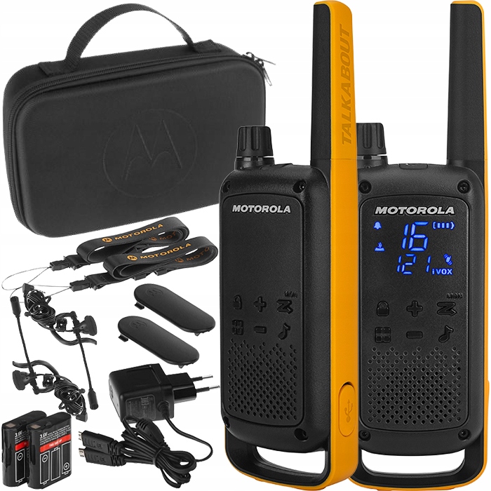 MOTOROLA T82 EXTREME PMR 446 KRÓTKOFALÓWKI WALKIE TALKIE RADIOTELEFONY x2
