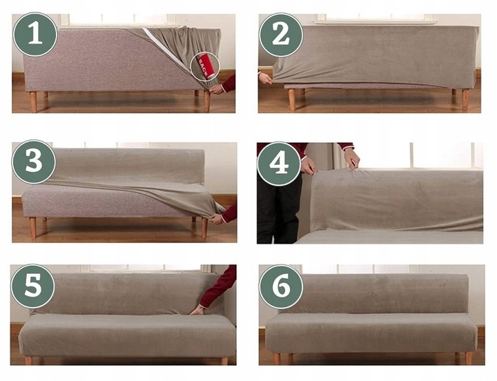 POKROWIEC NA WERSALKĘ SOFĘ ELASTYCZNY ŻAKARD JODEŁKA 190-210 CM OEKO TEX