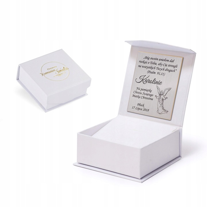 PUDEŁKO PREZENTOWE Na Pamiątkę I KOMUNII ŚWIĘTEJ Komunia Święta z GRAWEREM