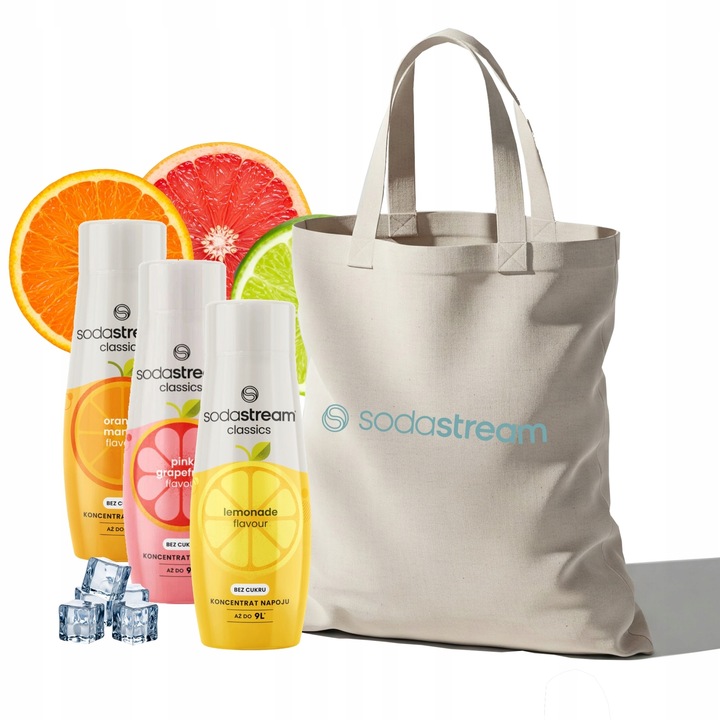 Zestaw Syrop SodaStream Orange Mango, Grapefruit, Lemonade 3x440 ml +