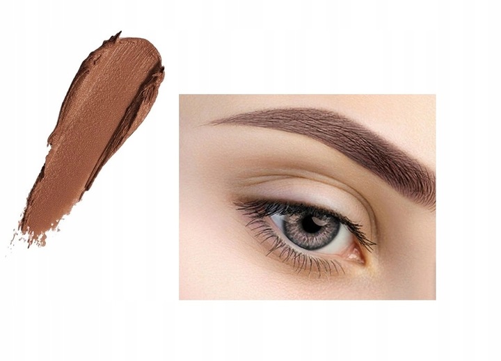 STEMPEL DO BRWI POMADA SZABLONY BRĄZOWY X4