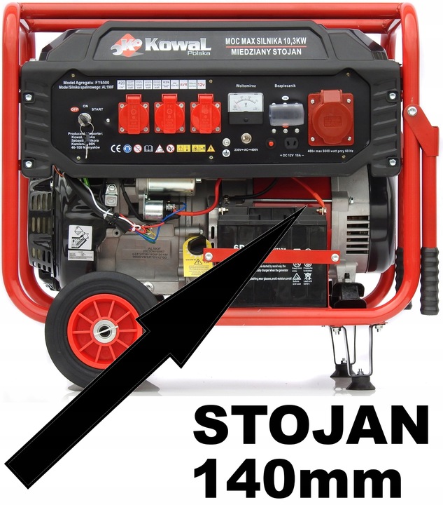 PROFESJONALNY AGREGAT PRĄDOTWÓRCZY 10,3kW EL-START AVR+ MIEDŹ STOJAN