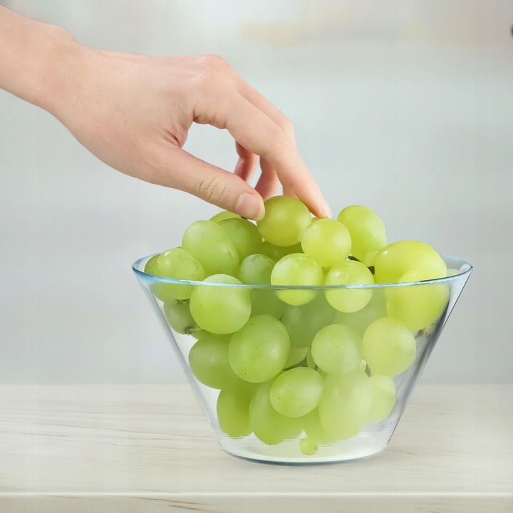 MISKA SALATERKA SZKLANA MISA 17cm MISKI DO SAŁATKI NA SAŁATKĘ ZESTAW 2szt