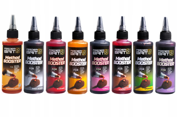 FEEDER BAIT METHOD BOOSTER 100 ML ZESTAW 8 SMAKÓW