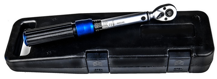 KLUCZ DYNAMOMETRYCZNY 1-25NM Z BLOKADĄ 1/4'' ETUI CERTYFIKAT