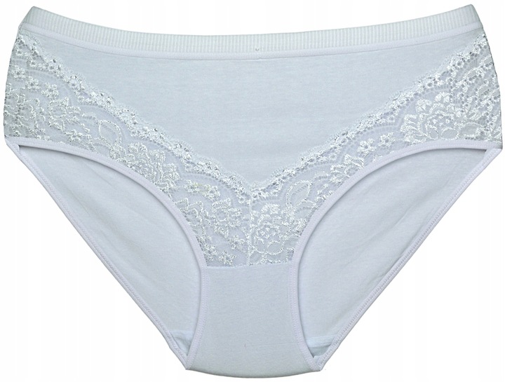 MAJTKI damskie bawełniane KORONKOWE BAWEŁNA figi rozmiar 3XL x 6 sztuk