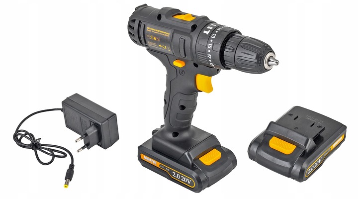 WIERTARKO Wkrętarka UDAROWA akumulatorowa 20V Li-Lon 2x AKU MP0423