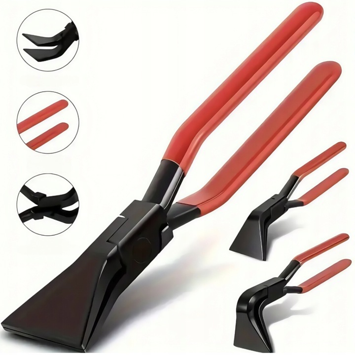 ZESTAW DEKARSKIE SZCZYPCE KLESZCZE GIĘCIA BLACH 275MM PROSTE ODGIĘTE 3