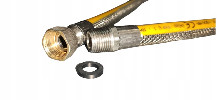 Wąż przewód gazowy gazu ziemnego 1,5m/150cm gw/gz elastyczny do kuchenki