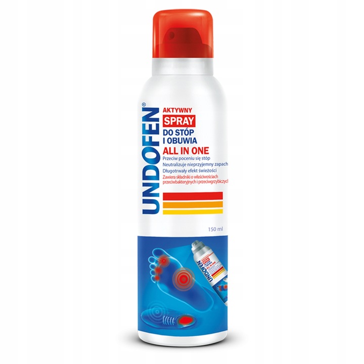 UNDOFEN ALL IN ONE Antygrzybiczy spray do stóp i obuwia 150 ml