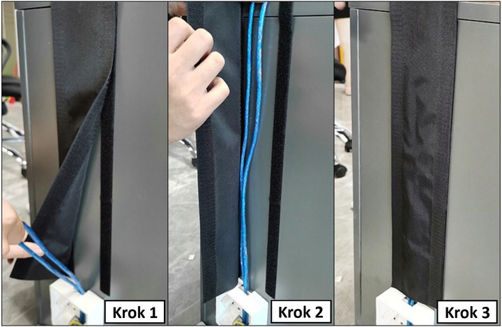 Organizer podłogowa dywanowa maskownica kabli 3m