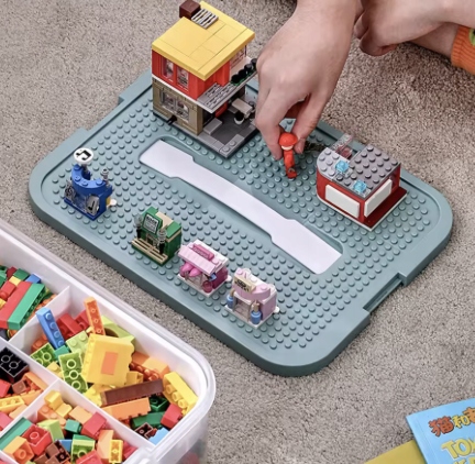 PUDEŁKO NA KLOCKI POJEMNIK NA LEGO PLASTIKOWE Z PRZEGRÓDKAMI 4 POZIOM dosmo