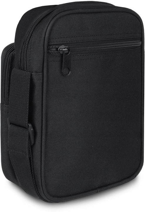 Saszetka męska na ramię mała torba sportowa do pracy czarna lekka