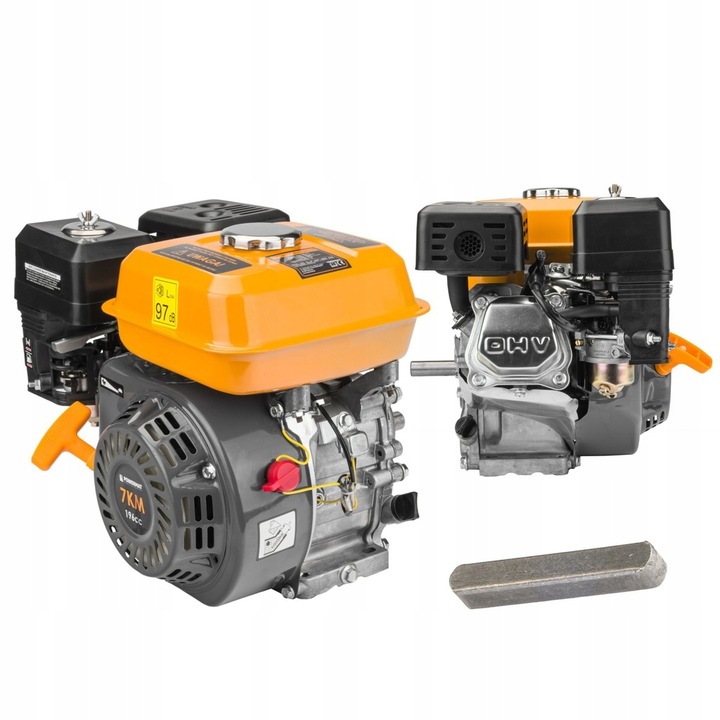 SILNIK SPALINOWY 7KM WAŁEK 19MM GX160 DO ZAGĘSZCZARKI AGREGATU OHV POWERMAT