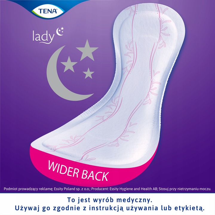 Podpaski specjalistyczne TENA Lady Protect+ Maxi Night 12 sztuk