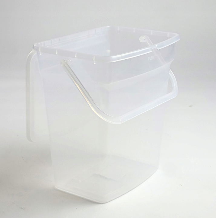 POJEMNIK NA DETERGENTY PROSZEK KAPSUŁKI DO PRANIA 6L Z UCHWYTEM ZESTAW