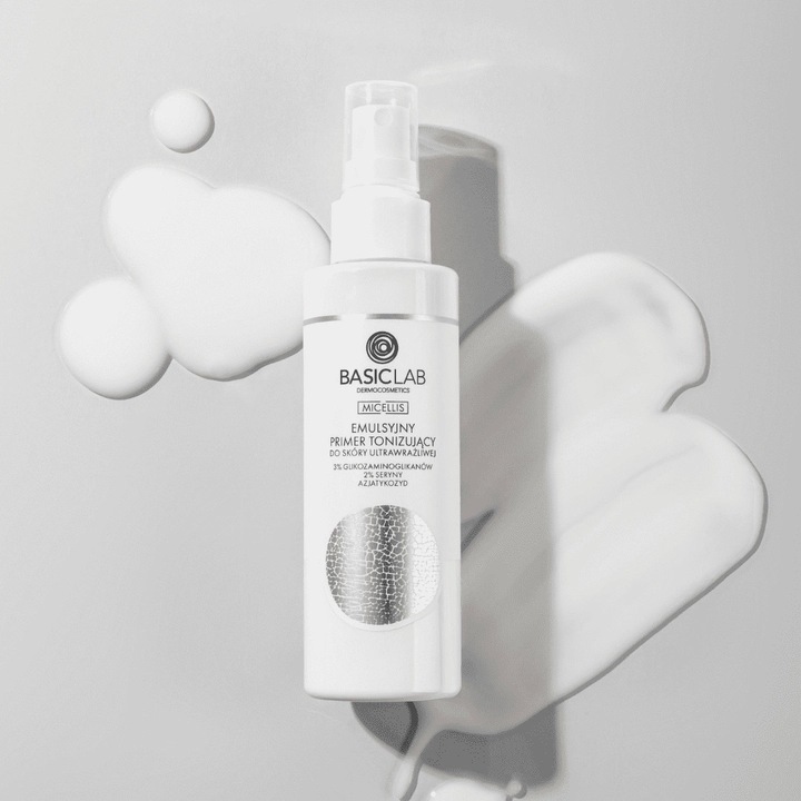 BasicLab– Emulsyjny Primer Tonizujący do Skóry Ultrawrażliwej 150ml