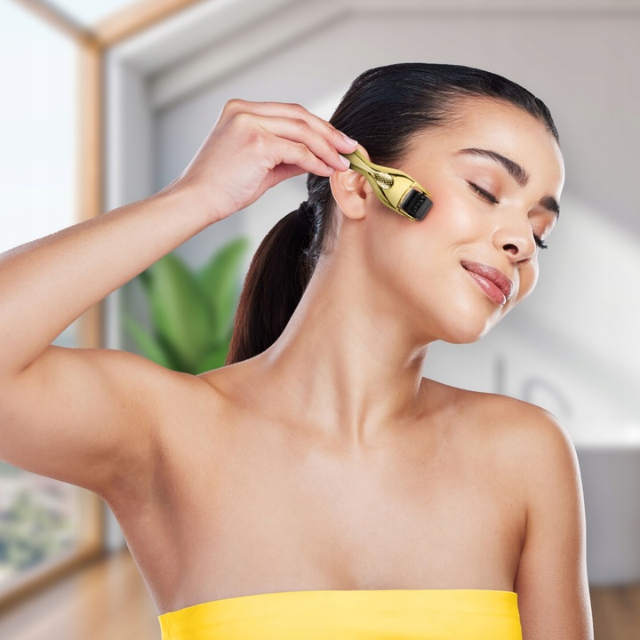 ROLLER DO MEZOTERAPII MIKROIGŁOWEJ DERMA WYMIENNE KOŃCÓWKI FACE ROLLER 3w1