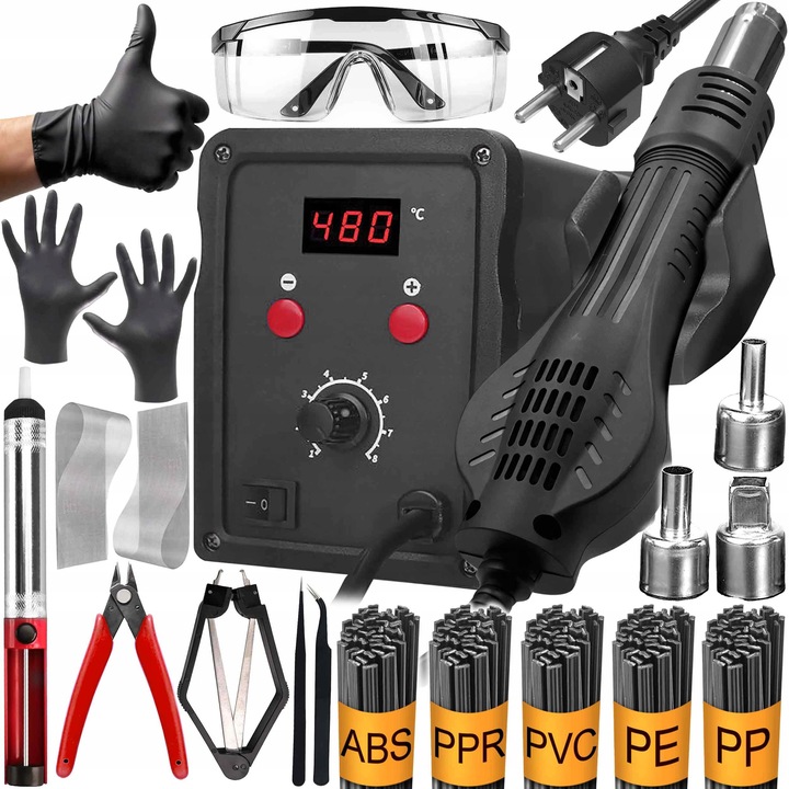 SPAWARKA do PLASTIKU ZESTAW STACJA LUTOWNICZA ZGRZEWARKA TWORZYW 0,5
