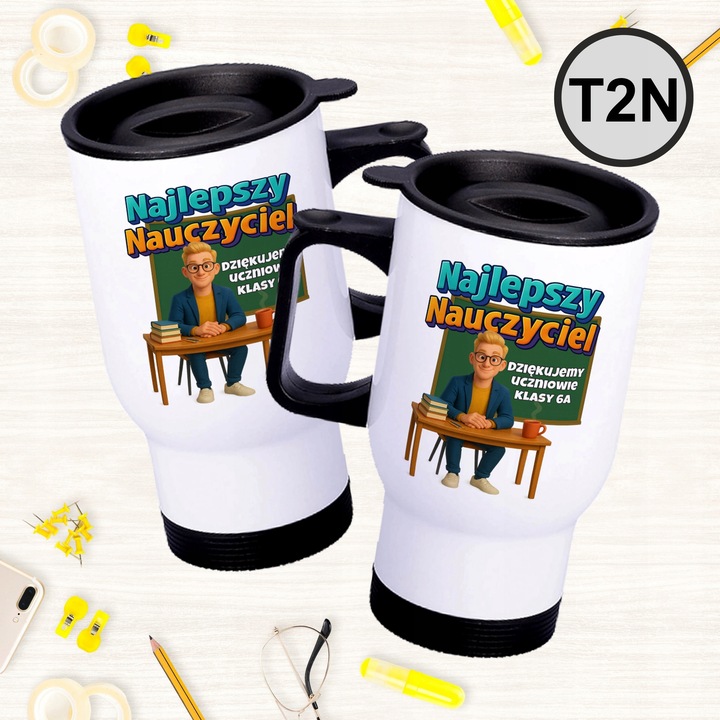 Personalizowany Kubek termiczny dla Wychowawcy Prezent na Dzień Nauczyciela