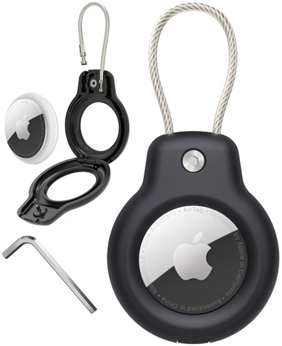 ETUI ZE STALOWĄ LINKĄ DO APPLE AIRTAG BRELOK CASE NA LOKALIZATOR -
