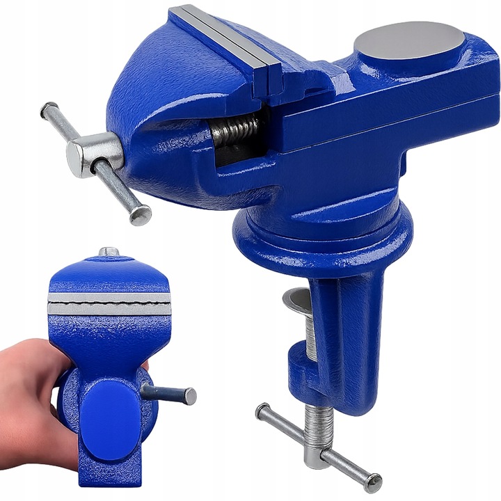 IMADŁO ŚLUSARSKIE OBROTOWE 360 Z KOWADŁEM ŻELIWNE STOŁOWE MOCNE