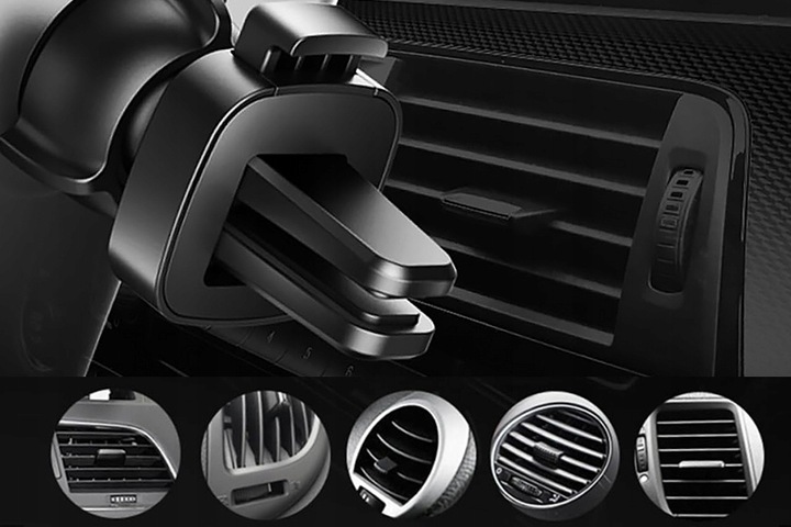 UCHWYT DO KRATKI NAWIEWU DO SLOTU CD NA TELEFON SMARTFON DO AUTA WEBSKI