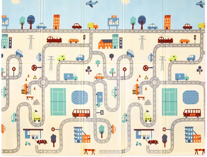 MATA PIANKOWA XPE SKŁADANA EDUKACYJNA 150X180 CM