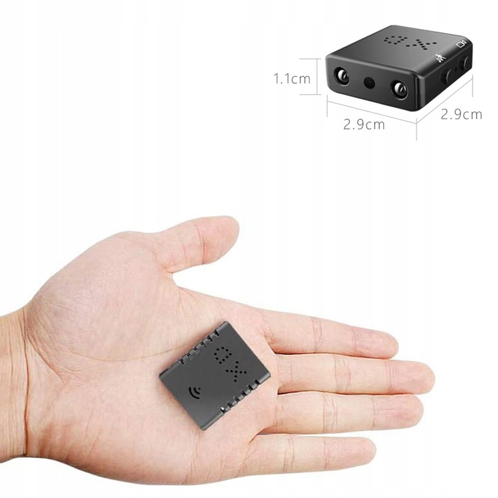 KAMERA IP WIFI Kamera szerokokątna HD WIFI mini Z czytnikiem kart