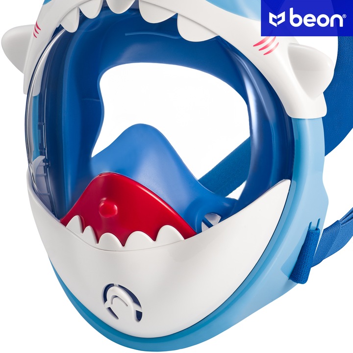 MASKA DO NURKOWANIA DLA DZIECI PEŁNOTWARZOWA DO SKORKELINGU PŁYWANIA REKIN