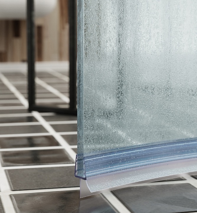 USZCZELKA DOLNA KABINY PRYSZNICOWYCH DRZWI 6-8MM 67 CM