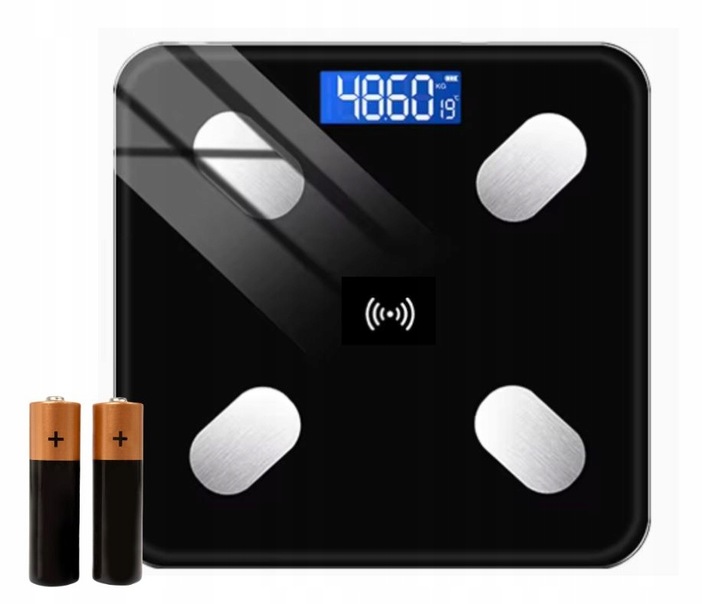 WAGA ŁAZIENKOWA BLUETOOTH SMART INTELIGENTNA ANALITYCZNA BMI DO 180KG