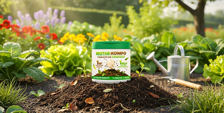 BioTab KOMPO tabletki do kompostowania aktywator kompostu na 14 m3