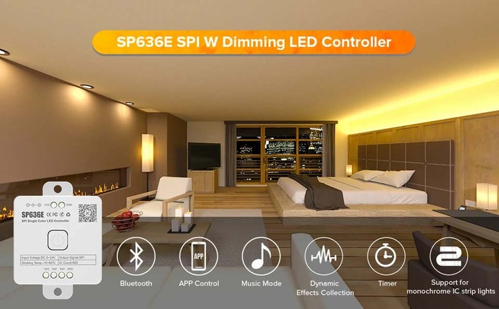 Kontroler Magic do taśm led MONO cyfrowy płynący sterownik WS2811