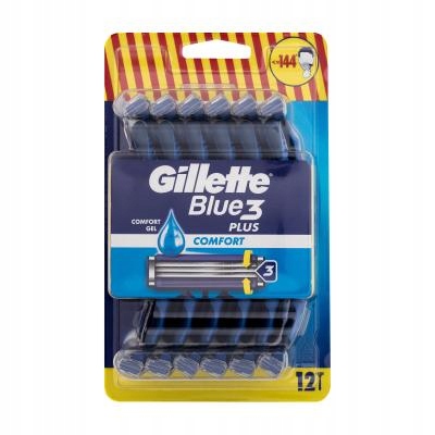 Gillette Blue3 Plus Comfort Maszynka do golenia dla mężczyzn, 12 sztuk