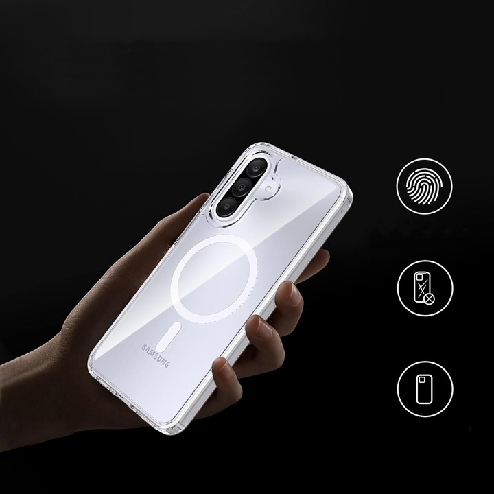 Etui do SAMSUNG GALAXY A56 / A36 do MagSafe WZMACNIANE CLEAR +2szt. SZKŁO