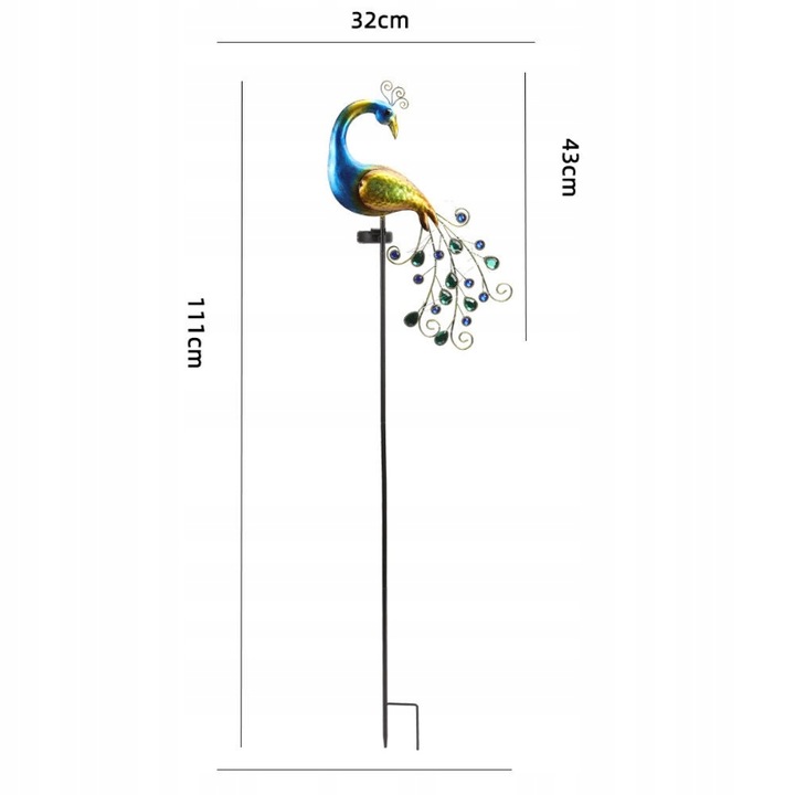 Ogrodowa lampa solarna LED PAW multikolor