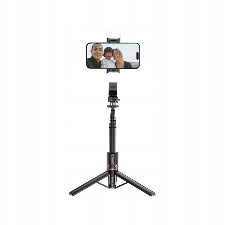 KIJEK SELFIE STATYW TRIPOD BLUETOOTH LAMPA LED DO IPHONE 12 13 14 15 16