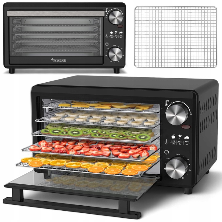 SUSZARKA SPOŻYWCZA DO GRZYBÓW OWOCÓW DEHYDRATOR 14L 5 SZT BPA FREE