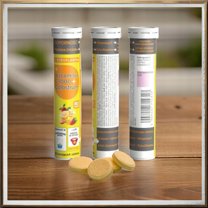 2x Colostrum dla Dzieci Junior PROBIOTYK oraz Witamina C z Colostrum 20 tab