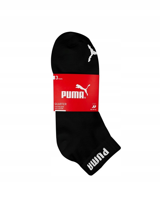 SKARPETY PUMA BASIC QUARTER BAWEŁNIANE 3 PARY r. 39-42