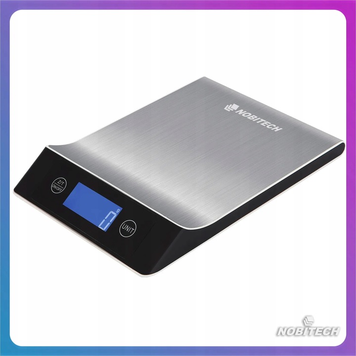 WAGA KUCHENNA ELEKTRONICZNA LCD 7 JEDNOSTEK 10KG/1G STAL NIERDZEWNA