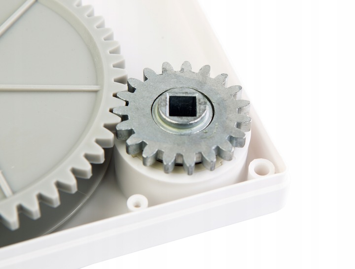 Zwijacz korbowy na linkę biały przekładnia metal