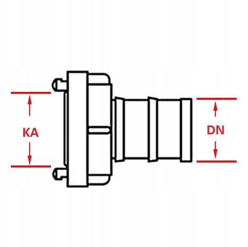 Złącze strażackie STORZ Pod wąż DN 50mm 2” / KA66