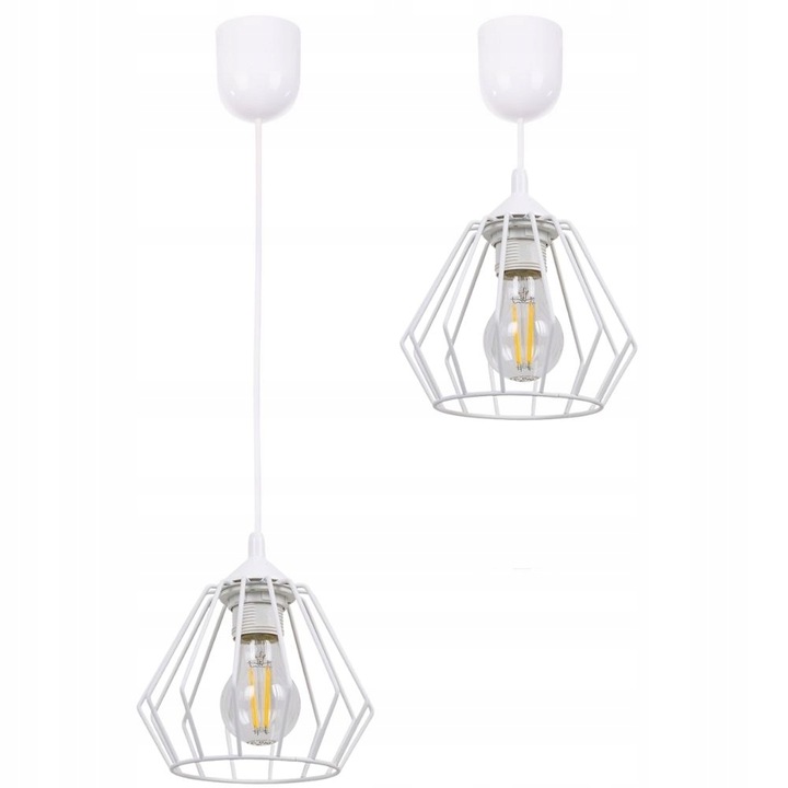 NOWOCZESNA LAMPA SUFITOWA WISZĄCA DIAMENT LOFT