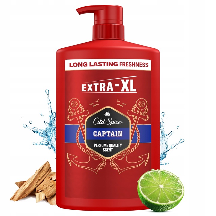 Old Spice Żel pod prysznic pompka 3w1 Captain 1L