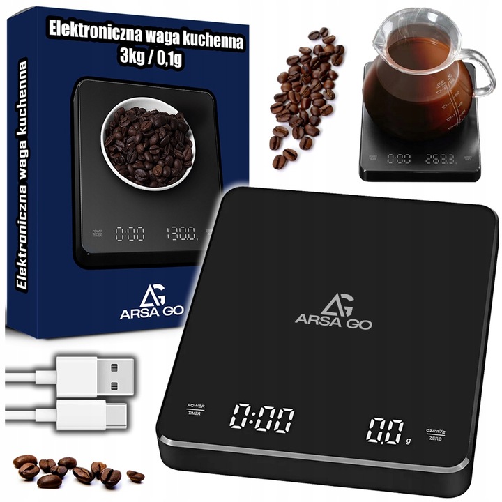 ELEKTRONICZNA WAGA KUCHENNA PRECYZYJNA 3000g I 0,1g WYŚWIETLACZ